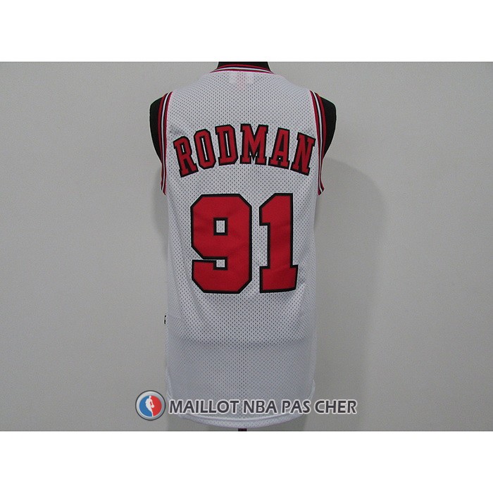Maillot Chicago Bulls Dennis Rodman Mitchell & Ness 1997-98 Blanc